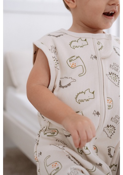 Lilabio 4 Mevsim Uyku Tulumu Doğal Pamuk Çift Kat Özel Kumaş Unisex 1.0 Tog Ekru