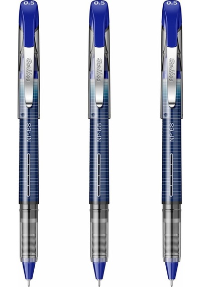 Mavi Pilot Kalem Nb-68 Needle Point Pen 5 Adet Scrikss Pilot Kalem 0.5 Mm İğne Uçlu Kalem İnce Uçlu Likit Mürekkepli Mavi