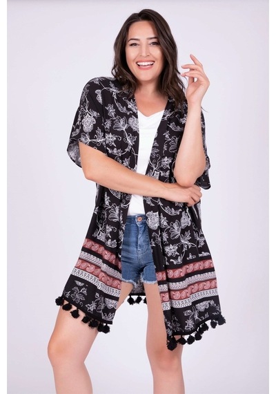 Myline Püskül Detaylı Kimono 538652266