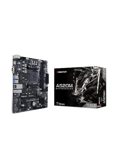 Biostar A520MH AMD A520 4400 MHz (OC) DDR4 Soket AM4 mATX Anakart