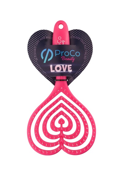 Proco Proco Beauty Love Saç Fırçası - Üç Boyutlu 3d Esnek Kalp Saç Fırçası