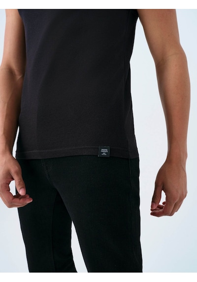 Loft Siyah Erkek Kolsuz T-shirt Lf2038493 SIYAH