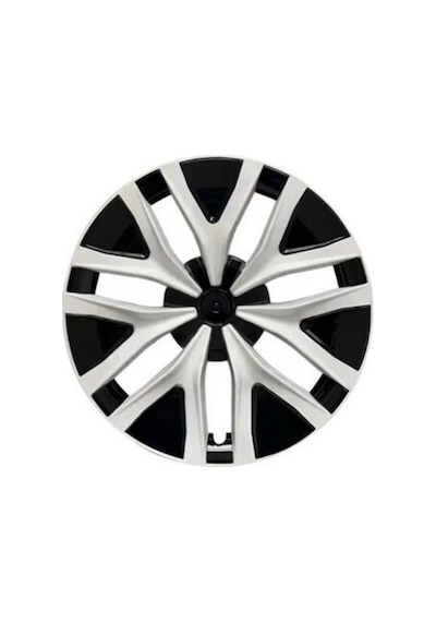 Red Lion Parts Tesla Model Y Legacy 2023-2025 Uyumlu 19 İnç Gemini Jant Kapağı Seti Siyah-beyaz