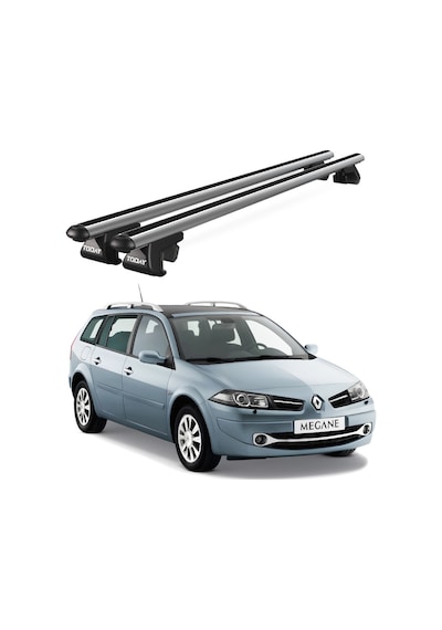 Venüs Renault Megane Station Wagon 2002-2009 Uyumlu Gri Ara Atkı Port Bagaj Tavan Barı