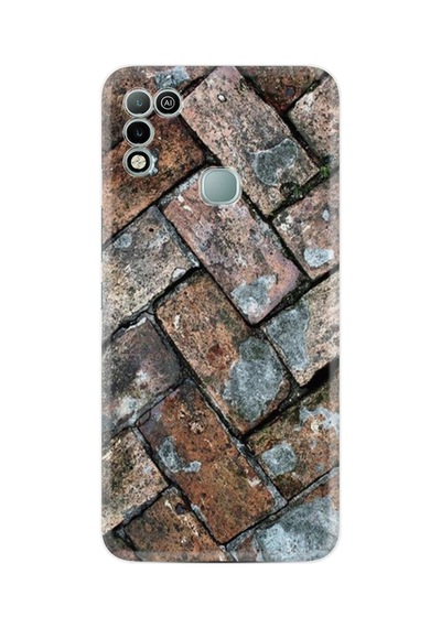 Infınıx Hot 10 Play Uyumlu Kılıf Resimli Desenli Baskılı Silikon Kılıf Retro Stone 1324