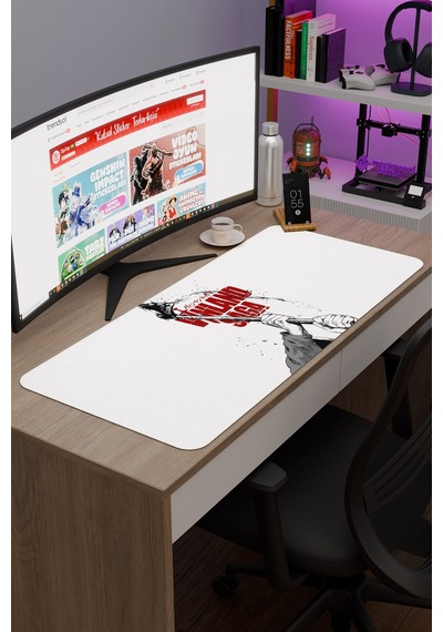 Vinland Saga Anime V4 - 90x40 Xxl Gaming Kauçuk Kaymaz Taban Mouse Pad Fare Altlığı