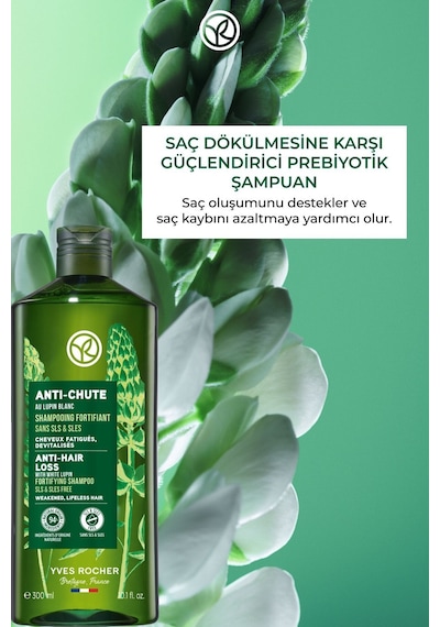 Yves Rocher Saç Dökülmesine Karşı Güçlendirici Prebiyotik Vegan Şampuan 300 ML