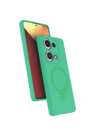 Xiaomi Redmi Note 13 Pro 4g Uyumlu Regal Magsafe Standlı Kapak - Yeşil
