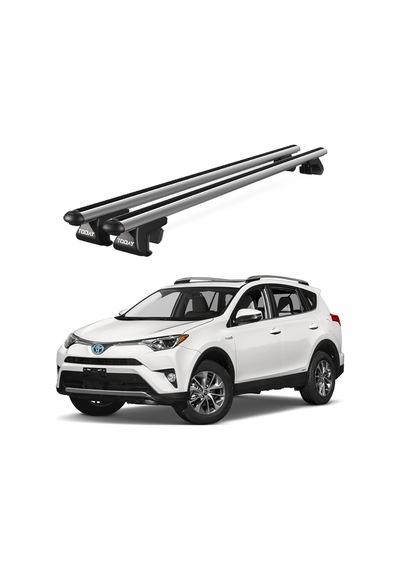 Venüs Toyota Rav4 2013-2018 Uyumlu Gri Ara Atkı Port Bagaj Tavan Barı