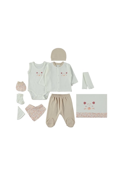 Bebbek Baby Gırls Leopard Zıbın Setleri - Pembe Açık Pembe