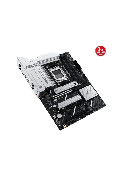 Asus Mb Prıme X870-p Amd X870 Am5 Ddr5 8000 Hdmı 2xusb4 4x M2 Usb3.2 Aura Rgb 2.5gbit Lan Atx 14+2+1 80a Güç Aşaması, Çift Usb4, Pcıe Slot Q-release