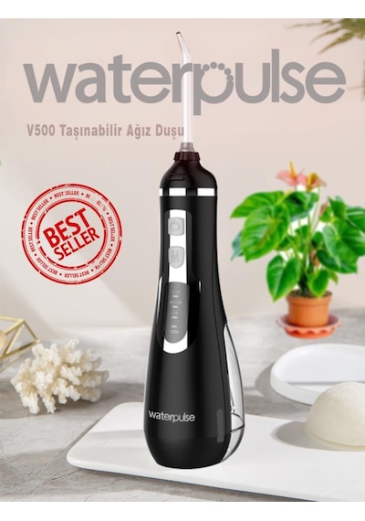 WaterPulse WP-V500-B Taşınabilir Şarjlı Masajlı Diş Protez Bakım ve Ağız Duşu