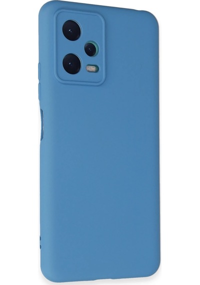 Cosmotex Newface Xiaomi Redmi Note 12 5g Kılıf Nano İçi Kadife Silikon - Mavi