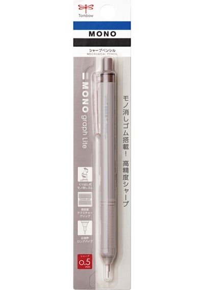 Tombow Mono Graph Lite Mekanik Kurşun Kalem 0,5mm Gri Kahve Gri