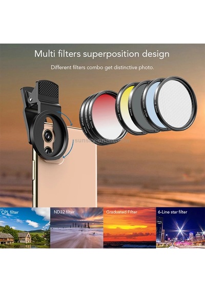 Apexel 7 İn 1 Hd Lens & Filtre Kit
