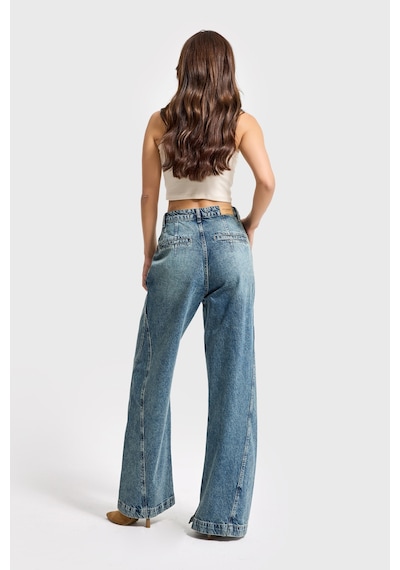 Itsbasic Kadın T.kot Rengi 4w5-31 Barrel Fit Bol Kesim İç Boy 83cm %100 Koton Denim Jean