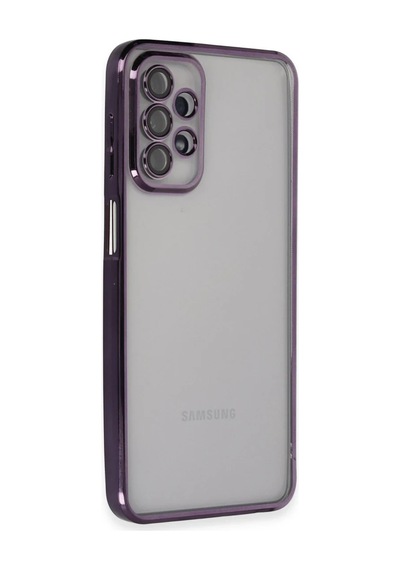 Samsung Galaxy A23 4g Kılıf Razer Lensli Silikon - Mor 0.2M-Çok Renkli