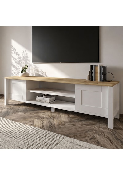 İnarch Dizayn Gina Tv Sehpası Modern 2 Kapaklı Profil Ayaklı Tasarım Beyaz/safir Meşe Beyaz - Safirmeşe İnarch Dizayn Gina Tv Sehpası Modern 2 Kapaklı Profil Ayaklı Tasarım Beyaz/safir Meşe Beyaz - Safirmeşe