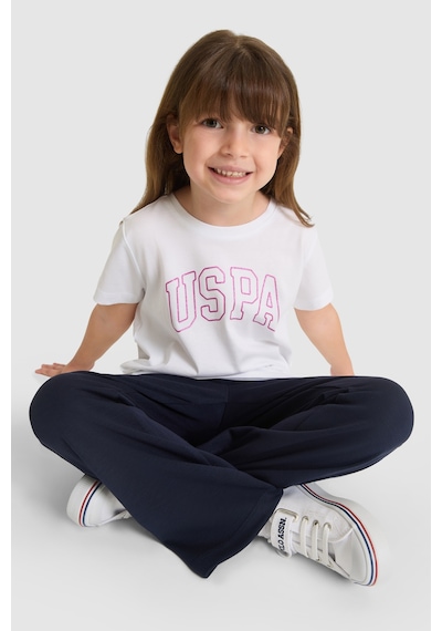 U.s. Polo Assn. Kız Çocuk Beyaz Tişört Basic 50325631-vr013