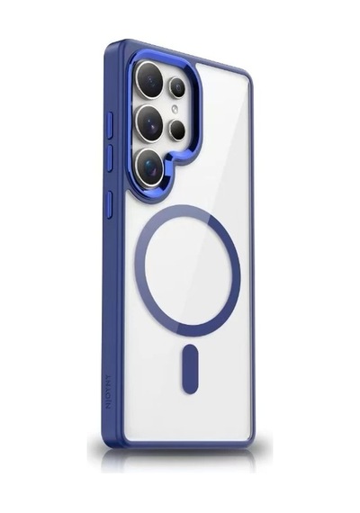 Galaxy Uyumlu S25 Ultra Kılıf M-safe Şarj Özellikli Zore Krom M-safe Silikon Kapak