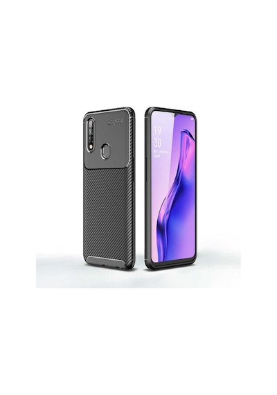 Oppo A31 Kılıf Zore Negro Silikon Kapak Siyah