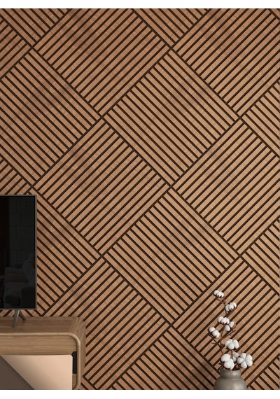 Winflex Mini Eko Akustik Ahşap Panel Safir Meşe - 60x60cm