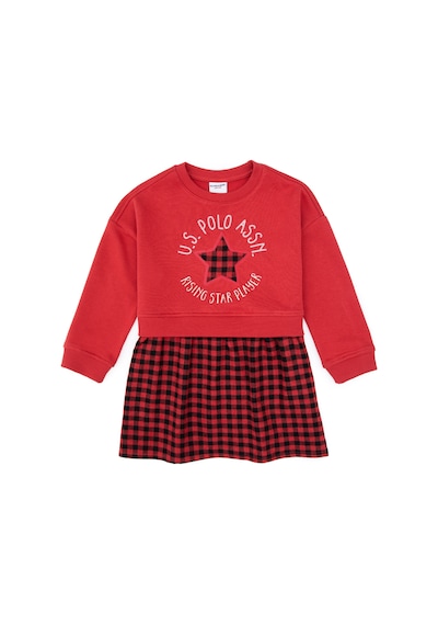U.s. Polo Assn. Kız Çocuk Kırmızı Elbise Örme 50318089-vr030 Kırmızı