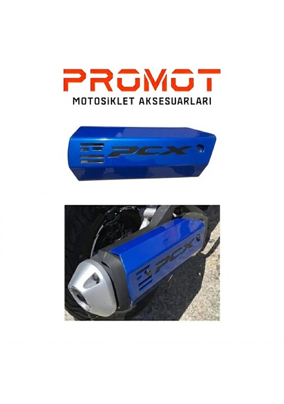 Aegıs Motosiklet Yedek Parçası - Pcx Uyumlu Egzoz Koruma Mavi Renk 2021-2026