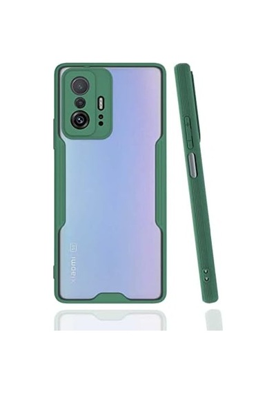 Xiaomi Mi 11t Pro Kılıf Mat Kamera Korumalı Silikon Platin