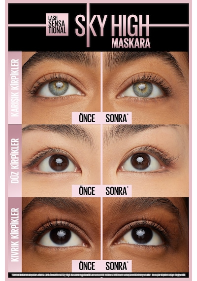Lash Sensational Sky High Maskara 2'li Set Electro Black