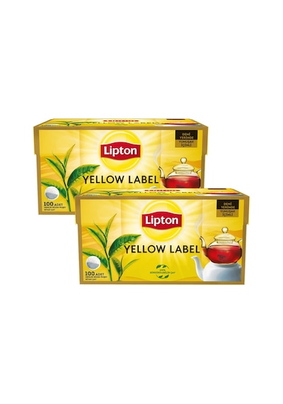 Lipton Yellow Label Demlik Poşet Çay 100'lü 2 x 320 G