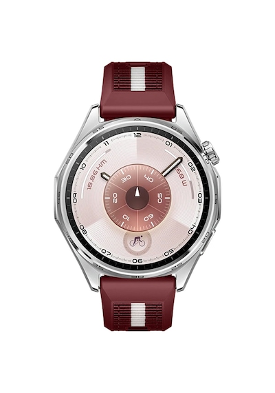 Huawei Watch Gt6 46mm İle Uyumlu Sportstripe Örgü Desen Metal Tokalı Silikon Akıllı Saat Kordonu