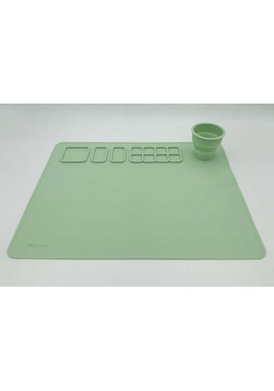 Yaratıcı Aktivite Matı Mint Yeşili Çok  Renkli