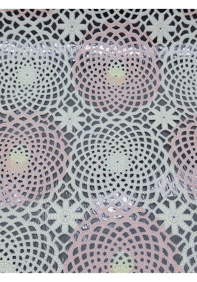 Pvc Küpür Dantel Raf Ve Dolap Örtüsü Runner Pembe Kprhyw011a 50 X 200