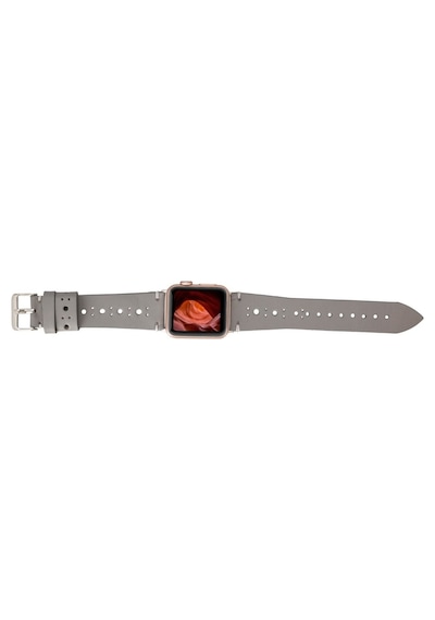 Bouletta Apple Uyumlu  Watch Deri Kordon Ba8 42-44-45Mm Rst9 Gri