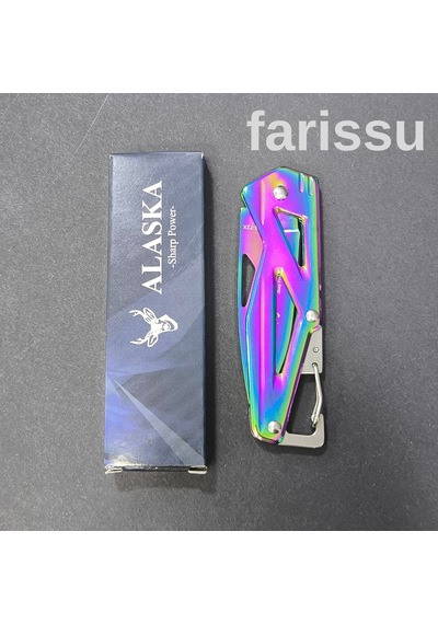 Alaska Mini Gökkuşağı Katlanır Çakı - Ultra Kompakt, Şık Ve Çok Amaçlı Cep Bıçağı Çok Renkli