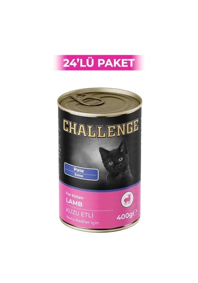 Challenge Kuzu Etli Pate Yavru Kedi Konservesi 24 x 400 G