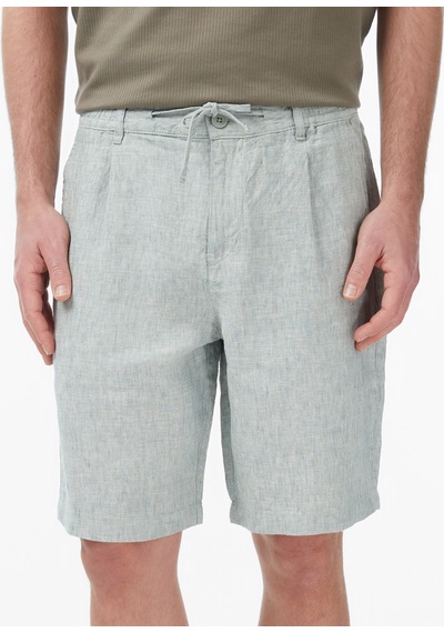 Nautica Erkek Yeşil Regular Fit Keten Şortdüzb65233t