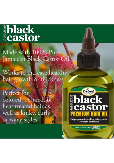 Difeel Jamaican Black Castor Yavaş Uzayan Saçlara Özel Saç Bakım Yağı 75 ML