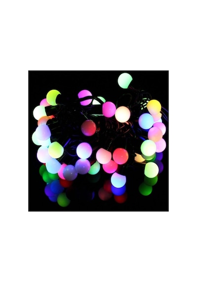 Yılbaşı Kamp Parti Çam Ağaç Süsü Işığı Rgb Led Şerit Dekor Lambası Işık Topu Siyah