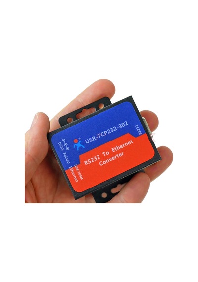 Usr-tcp232-302 Rs232 To Ethernet Çevirici Modül Metal Kutu Endüstriyel Tip Seri Port Sinyal Çevirici