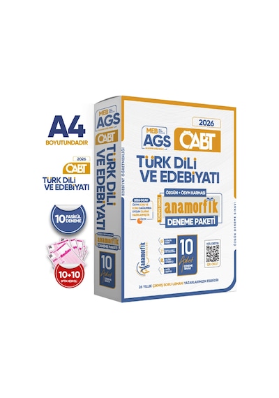 2026 Kpss Meb-ags Öabt Anamorfik Türk Dili Ve Edebiyatı Özgün 10lu Deneme Çözümlü Türkiye Geneli