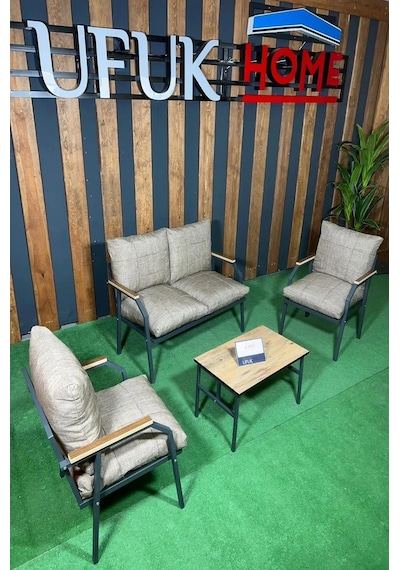 Ard & Garden Linda 211 Sehpalı Kahverengi Balkon Mobilyası Kahverengi