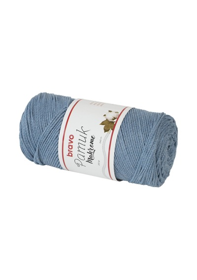 Pamuk Makrome İplik 250 Gr 240 Metre Koton Renk Kodu: 204 Havacı Mavi