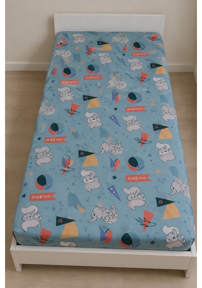 Dumbo Lastikli Çarşaf 90 200 Mavi