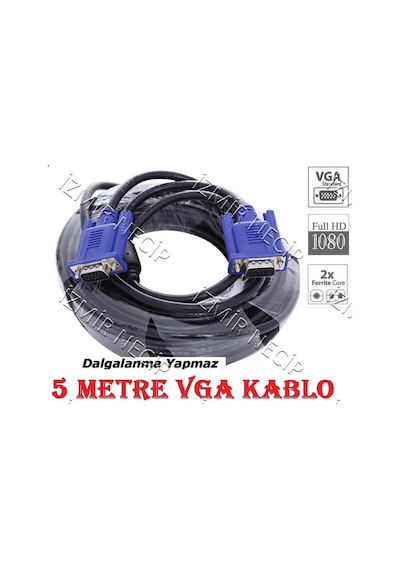 5 Mt Metre Beş Vga Wga Pc Bilgisayar Televizyon Kablosu