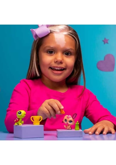 Hasbro Littlest Pet Shop 2'li Paketa 00587 G7 94-g7 95 Kaplumbağa-tavşan Minişler