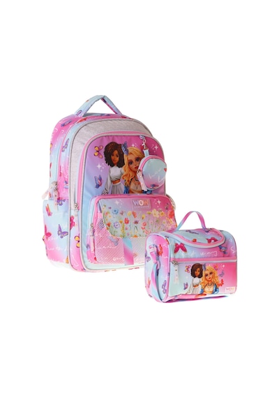 Wow Generation Butterfly İkili Okul Çanta Seti - Turkuaz - Pembe Butterfly Baskılı Kız Çocuk Setwg-w6074b Çok Renkli