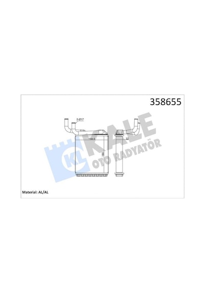 Kalorifer - 199 - Radyatörü Mıtsubıshı Canter 3.9l 4d34 4d34t Fe659 97-06 - Dpmıx-hb - - Aleminyum