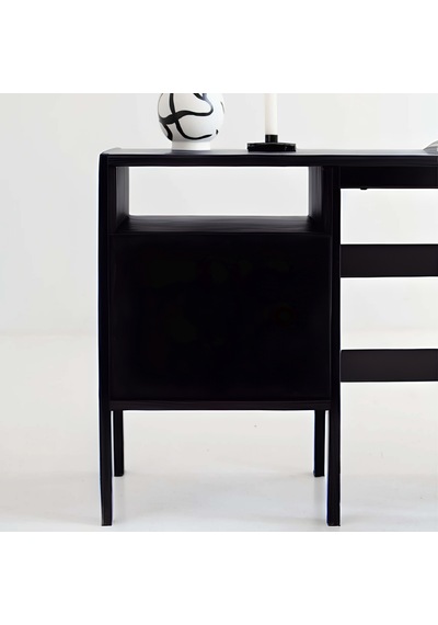 Woodesk Terra Ahşap Çalışma Masası 180x60 Siyah Renk Cpt4640-180 Siyah